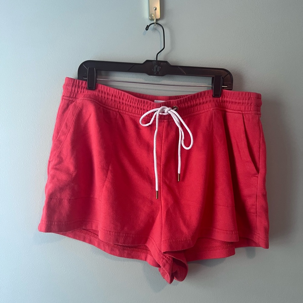 Lou & Grey Red Athletic Shorts with Drawstring Waist